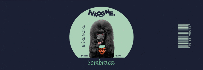 Étiquette bière noire