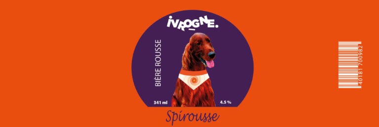 Étiquette bière rousse